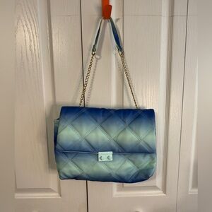 Betsey Johnson Ciara quilted blue gradient shoulder bag